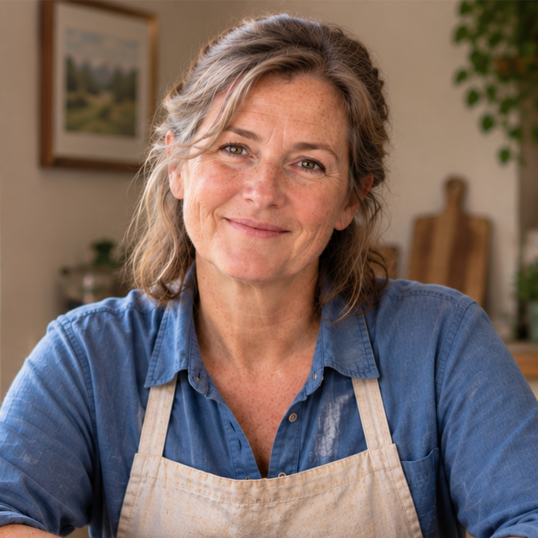 Hazel Vance in her kitchen